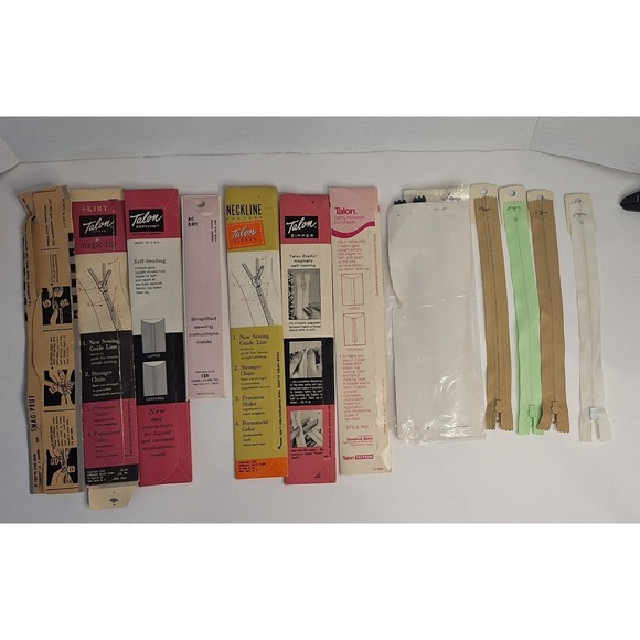 Lot of 12 Vtg Zippers 7 Inches Talon Coats And Clark - Picture 7 of 11